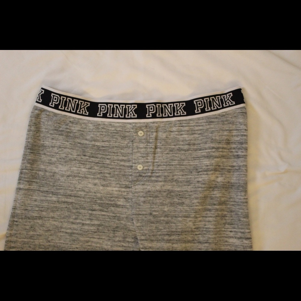 PINK long john material joggers